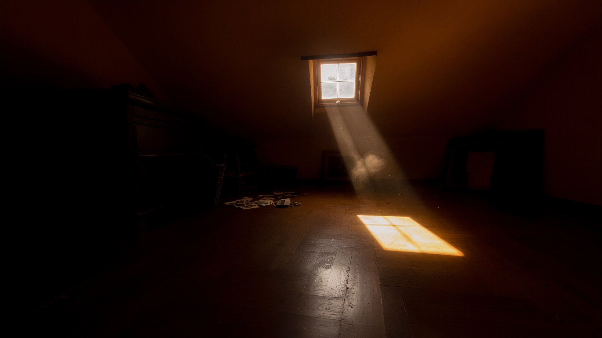 Le grenier où dort la mémoire — atmosphère de l'atelier Grain & Pixel